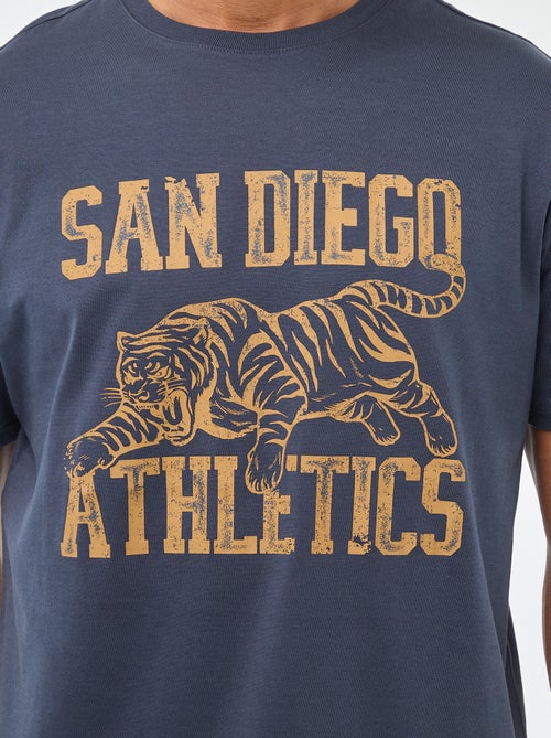 T-shirt a girocollo e maniche corte con stampa - Kiabi