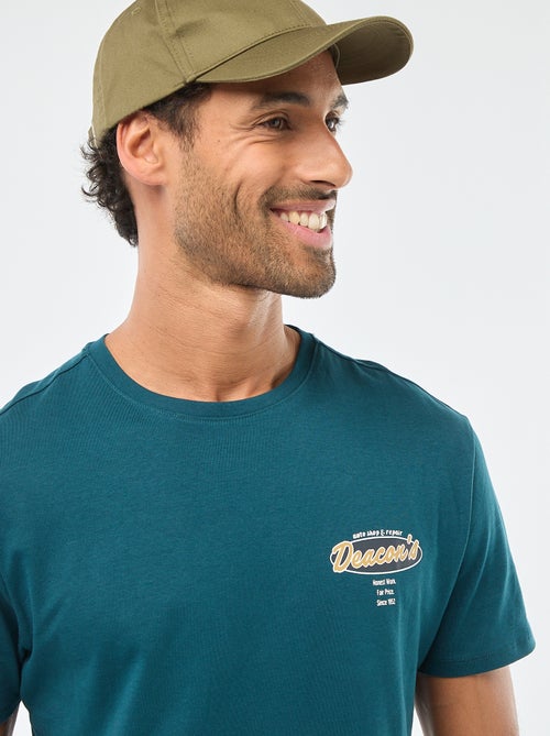 T-shirt a girocollo e maniche corte con stampa - Kiabi