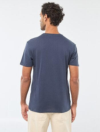 T-shirt a girocollo e maniche corte stampato