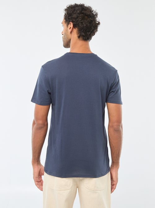 T-shirt a girocollo e maniche corte con stampa - Kiabi