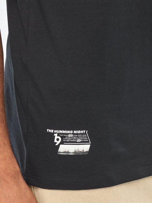 T-shirt a girocollo e maniche corte con stampa - Kiabi