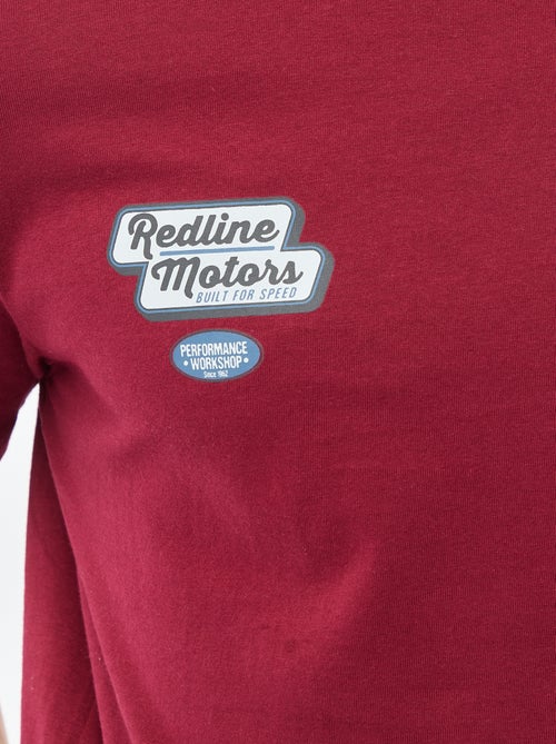 T-shirt a girocollo e maniche corte con stampa - Kiabi