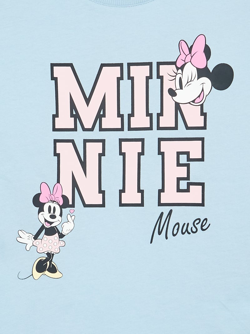 T-shirt a girocollo e maniche corte 'Minnie' 'Disney' Blu - Kiabi