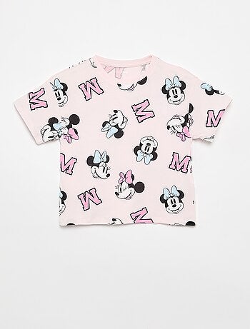 T-shirt a girocollo e maniche corte 'Minnie' 'Disney'