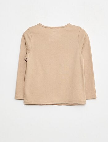 T-shirt a girocollo con stampa 'Natale'