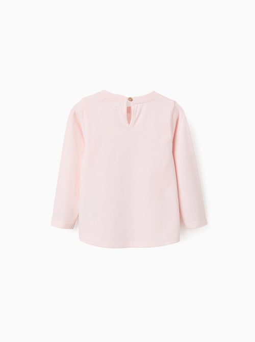 T-shirt a manica lunga con stampa minnie sul petto - Kiabi