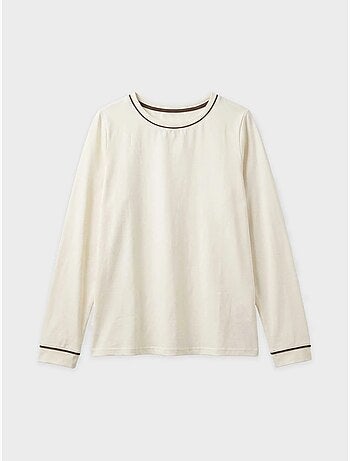 T-shirt a manica lunga con vivaci contrasti