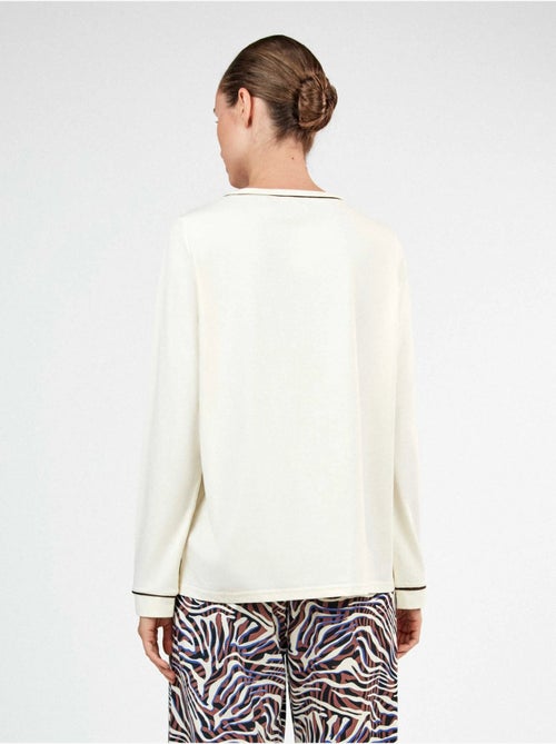 T-shirt a manica lunga con vivaci contrasti - Kiabi