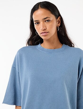 T-shirt a maniche 3/4 in French Terry