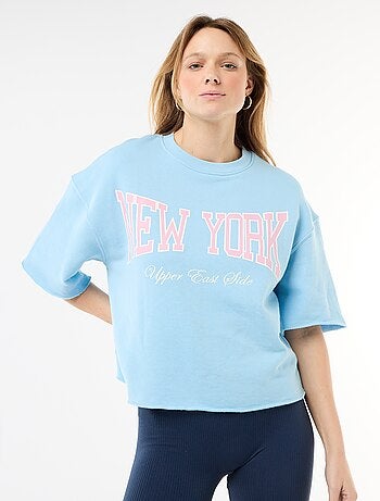 T-shirt a maniche 3/4 in French Terry