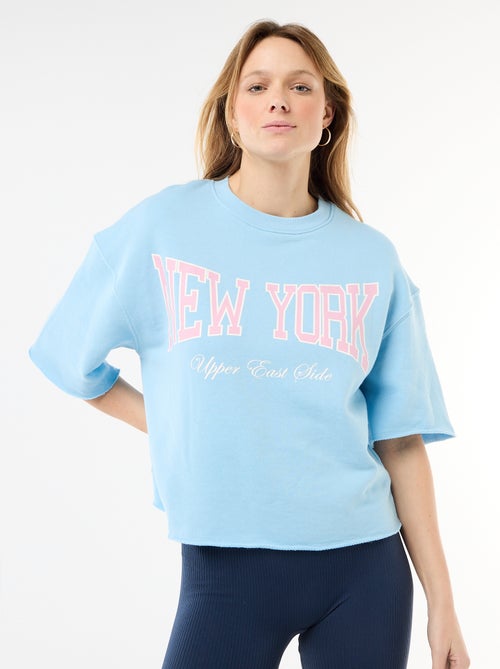 T-shirt a maniche 3/4 in French Terry - Kiabi