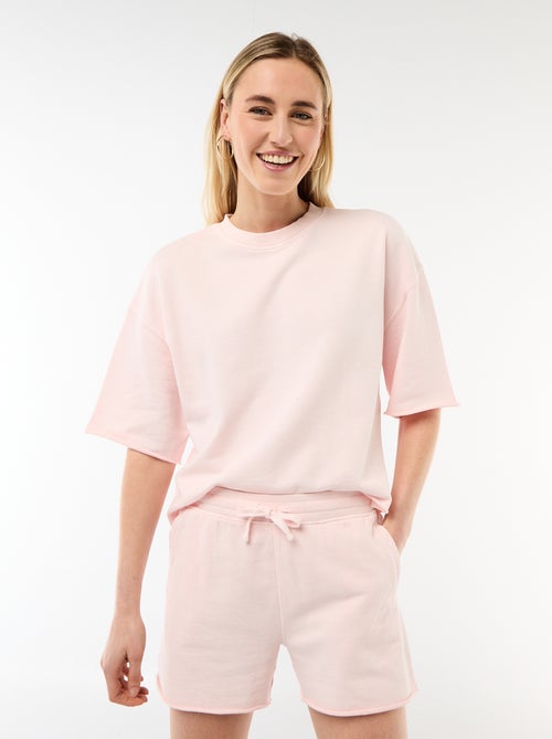 T-shirt a maniche 3/4 in French Terry - Kiabi