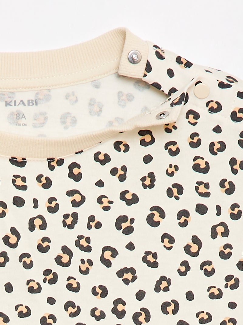T-shirt a maniche corte - Collezione facile da indossare Beige - Kiabi