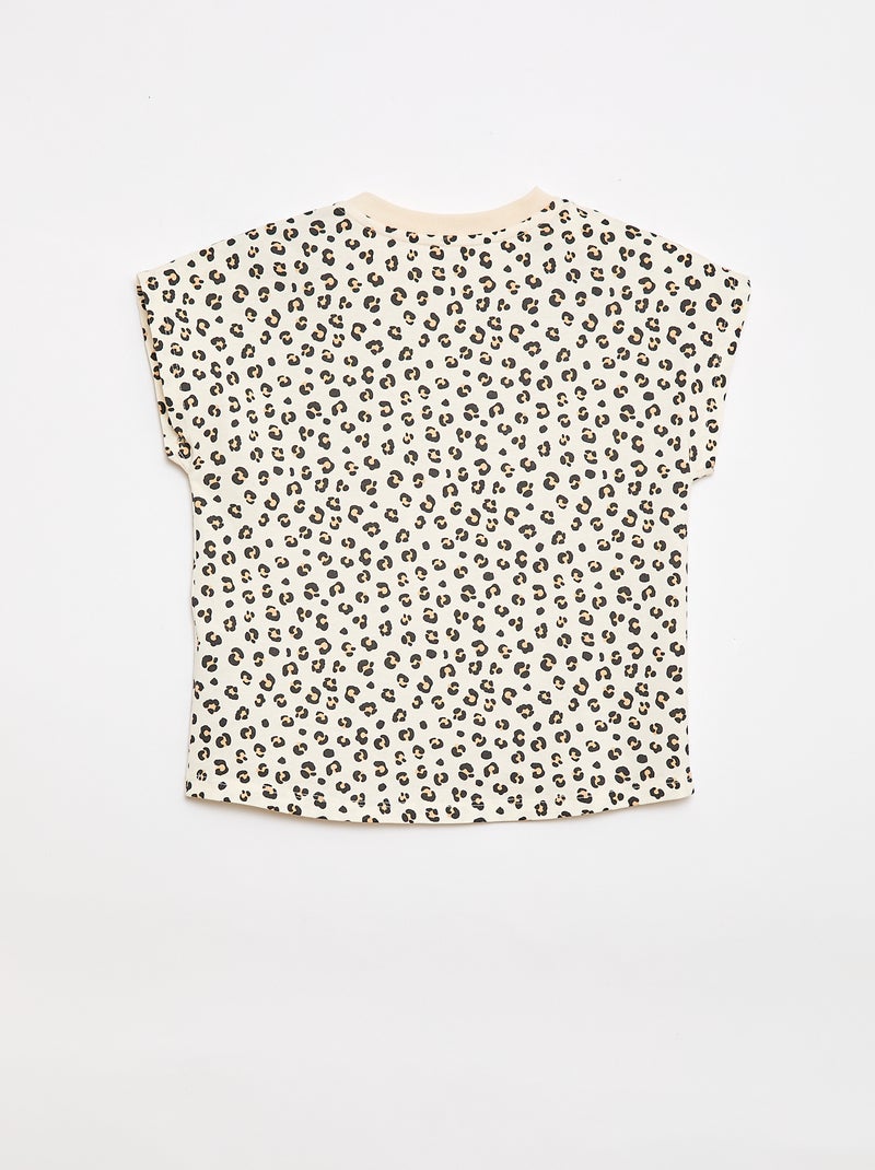 T-shirt a maniche corte - Collezione facile da indossare Beige - Kiabi