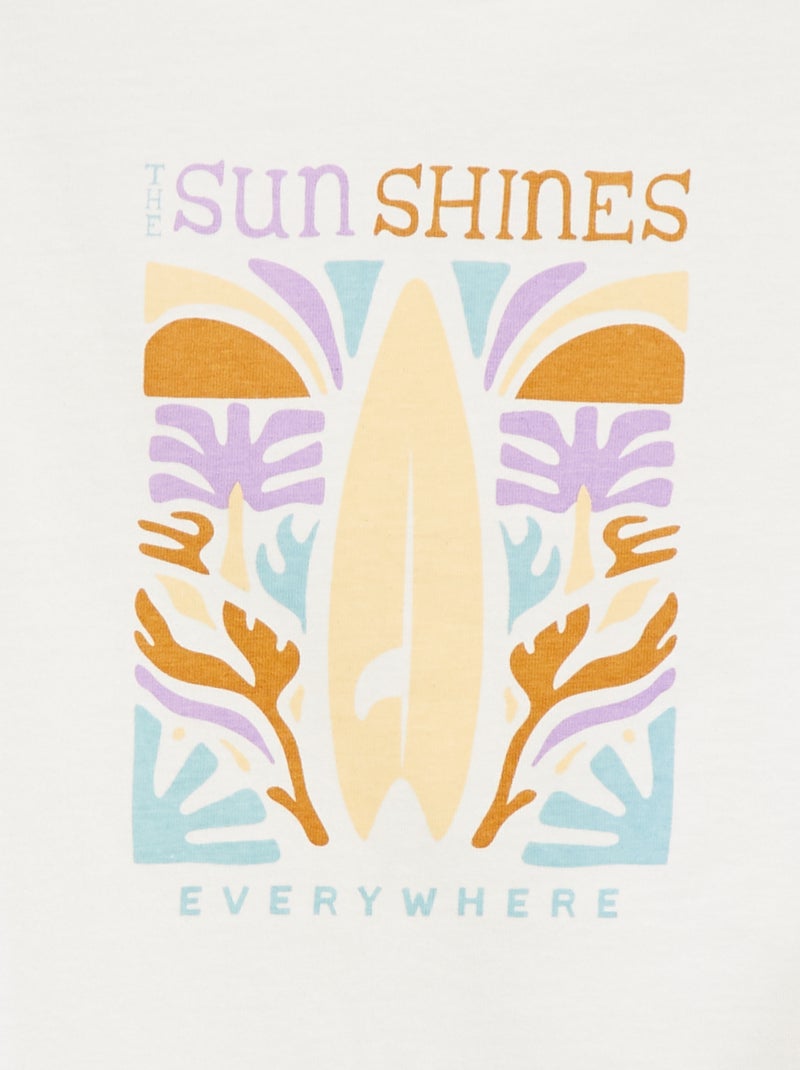 T-shirt a maniche corte - Graphik Edition Bianco - Kiabi