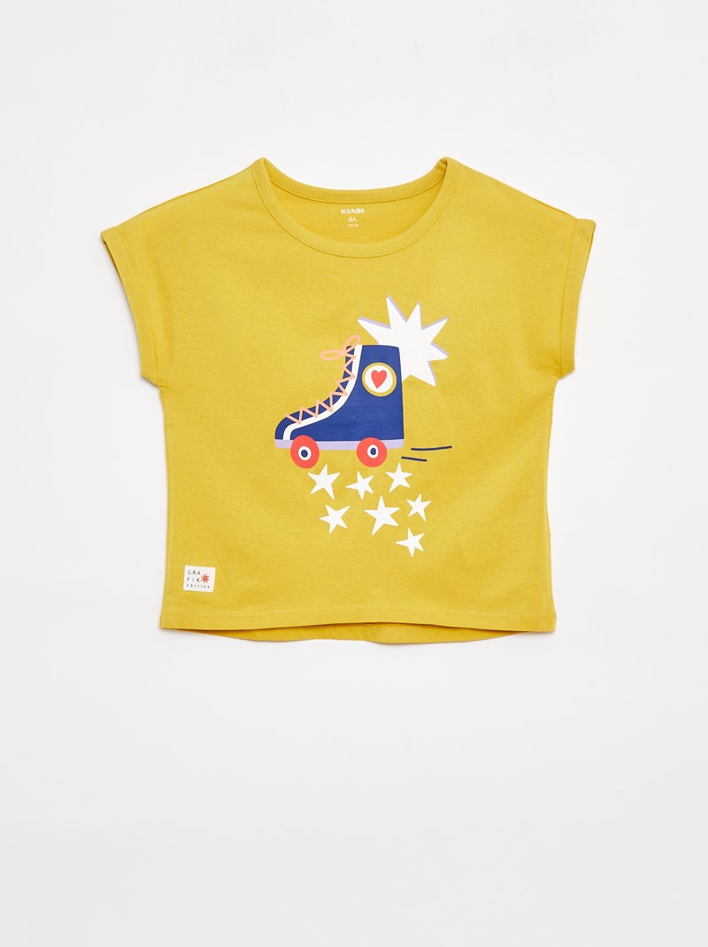 T-shirt a maniche corte - Graphik Edition Giallo - Kiabi