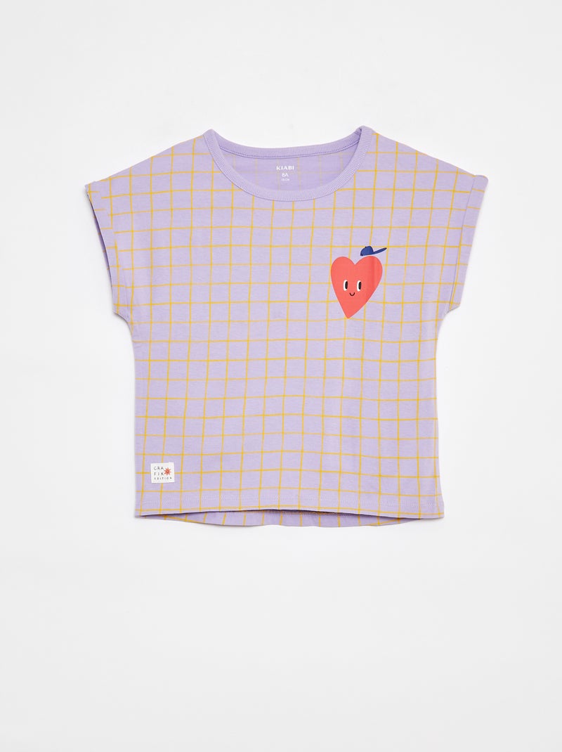 T-shirt a maniche corte - Graphik Edition Viola - Kiabi
