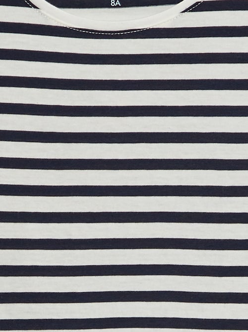 T-shirt a maniche corte a righe - Kiabi