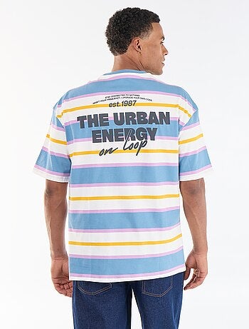 T-shirt a maniche corte a righe