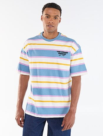 T-shirt a maniche corte a righe