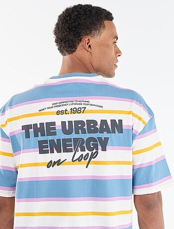 T-shirt a maniche corte a righe