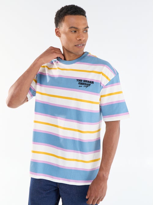 T-shirt a maniche corte a righe - Kiabi