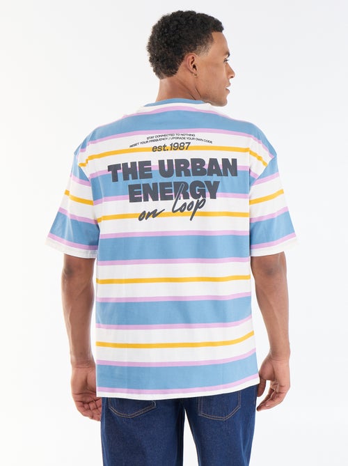 T-shirt a maniche corte a righe - Kiabi