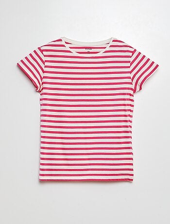 T-shirt a maniche corte a righe