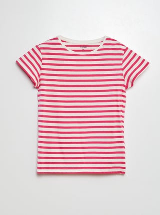 T-shirt a maniche corte a righe