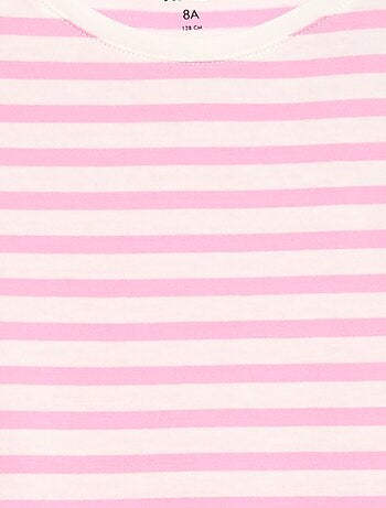 T-shirt a maniche corte a righe