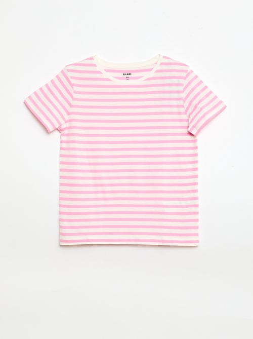 T-shirt a maniche corte a righe - Kiabi