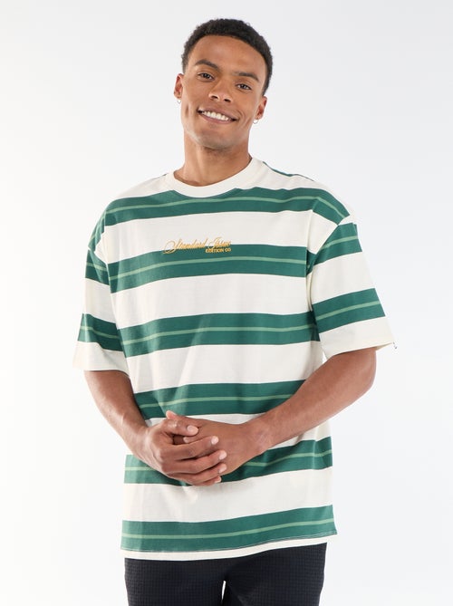 T-shirt a maniche corte a righe - Kiabi