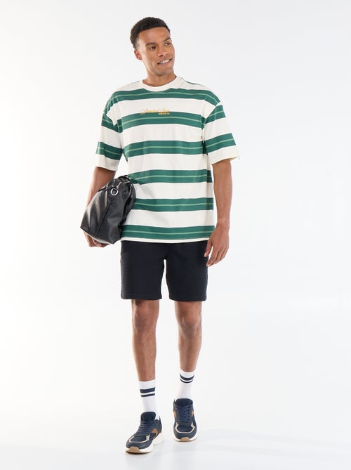 T-shirt a maniche corte a righe - Kiabi