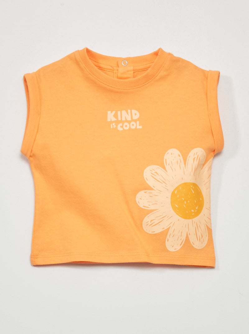 T-shirt a maniche corte ARANCIONE - Kiabi