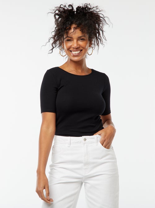 T-shirt a maniche corte basic - Kiabi