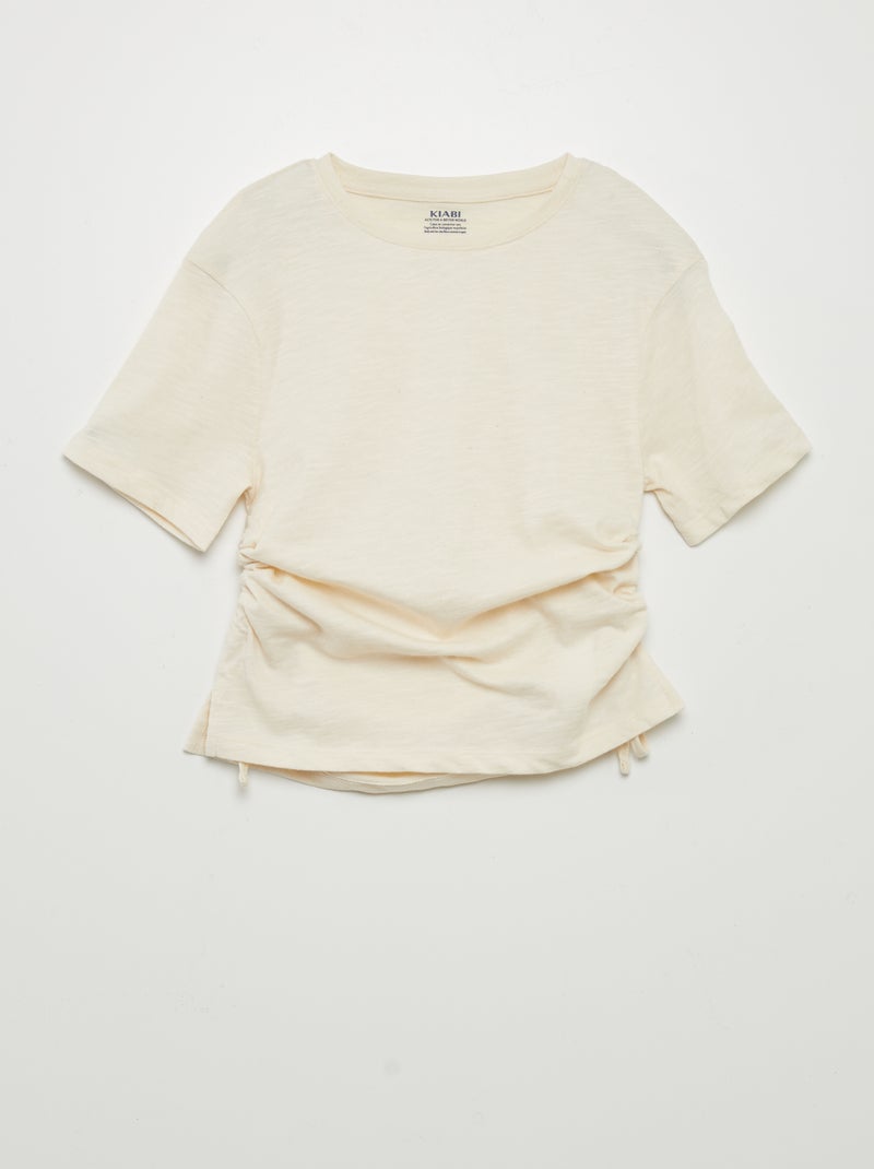 T-shirt a maniche corte BEIGE - Kiabi