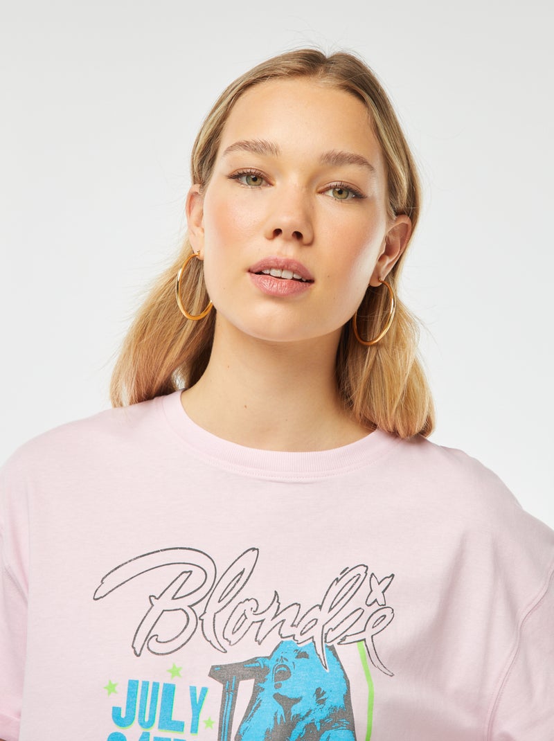 T-shirt a maniche corte 'Blondie' ROSA - Kiabi
