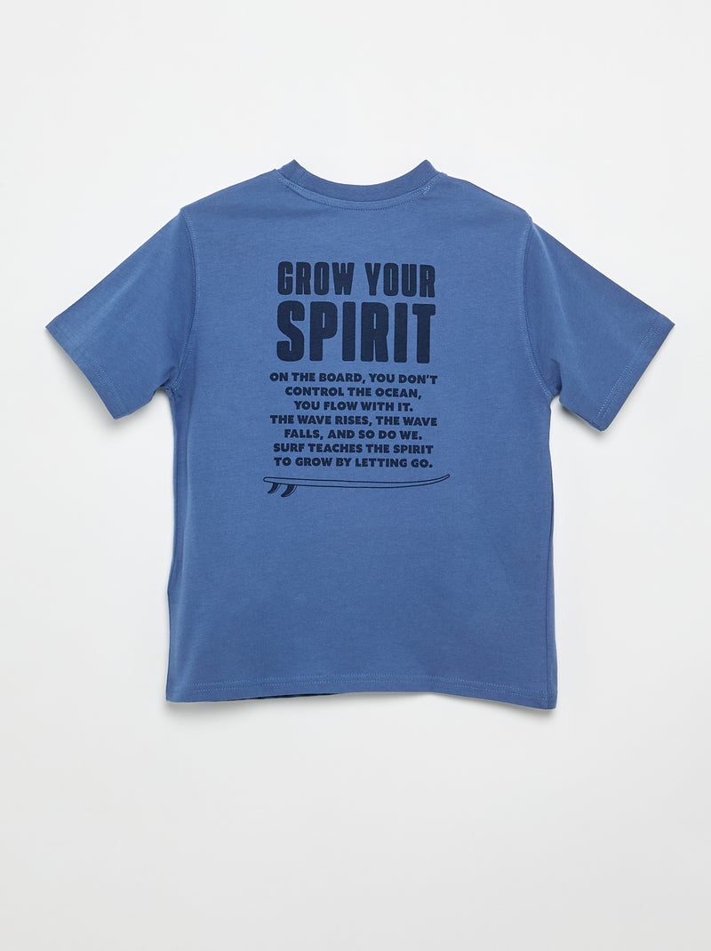 T-shirt a maniche corte Blu - Kiabi