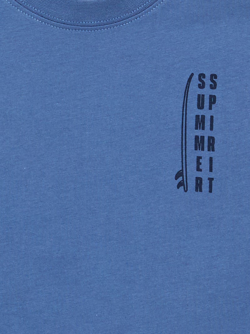 T-shirt a maniche corte Blu - Kiabi