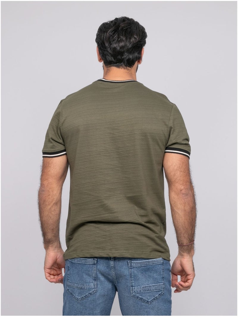 T-shirt a maniche corte Cachi - Kiabi