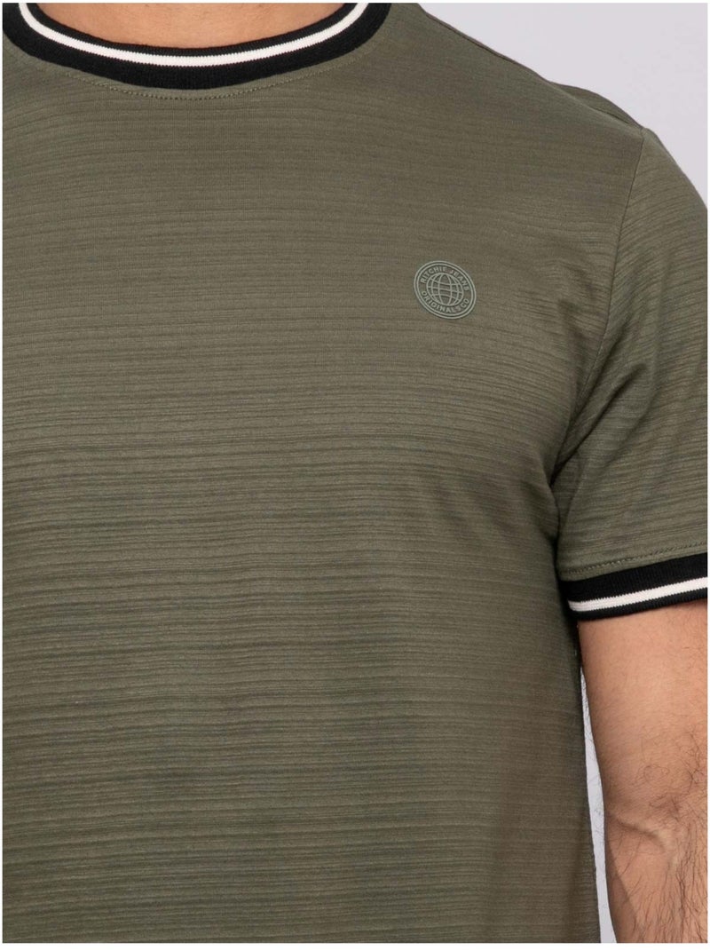 T-shirt a maniche corte Cachi - Kiabi