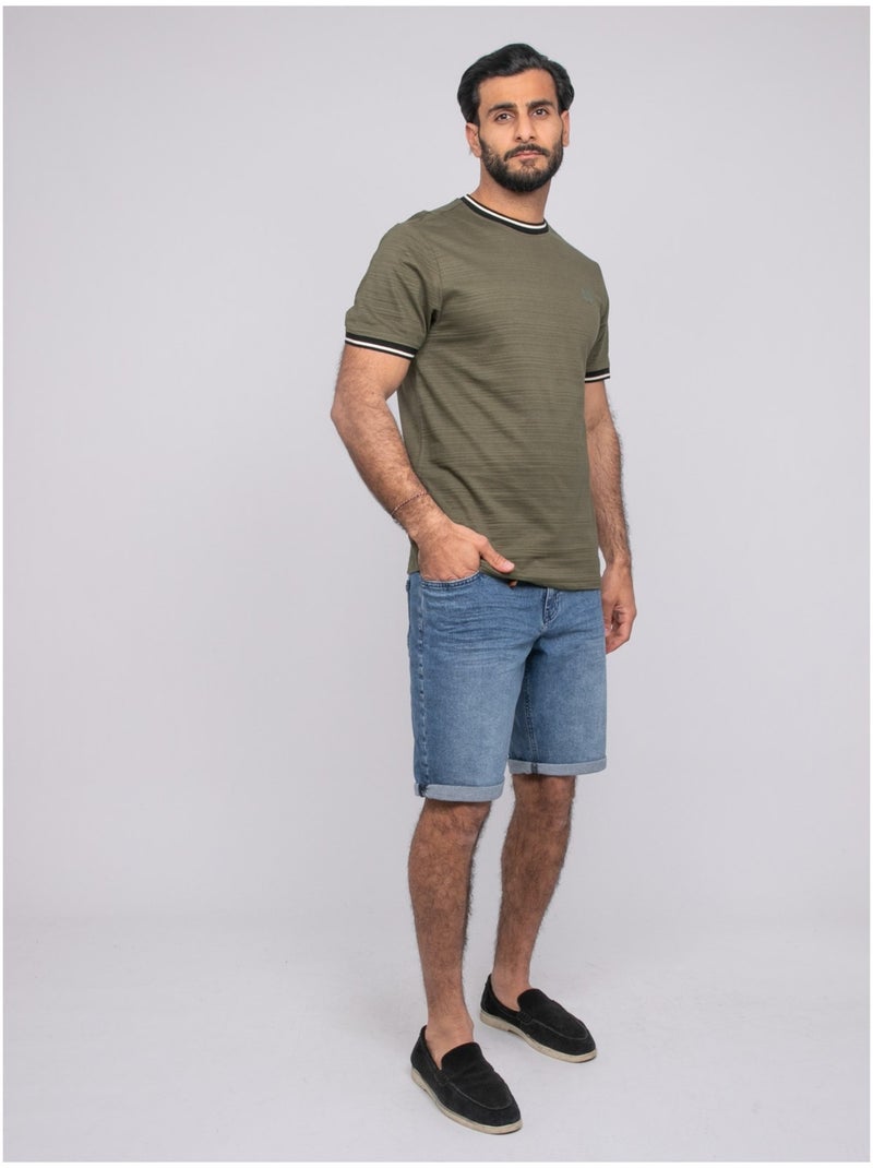 T-shirt a maniche corte Cachi - Kiabi