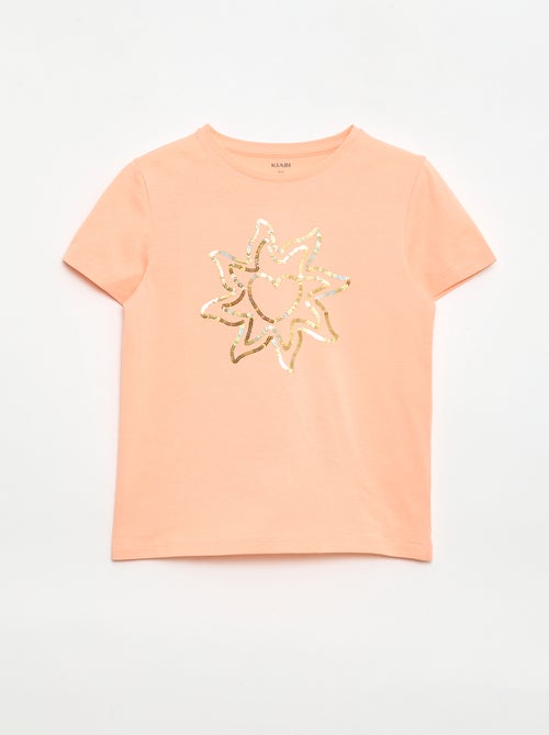 T-shirt a maniche corte con animazione - Kiabi