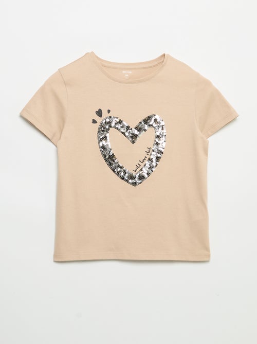 T-shirt a maniche corte con animazione - Kiabi