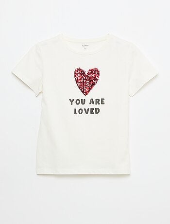 T-shirt a maniche corte con decorazione