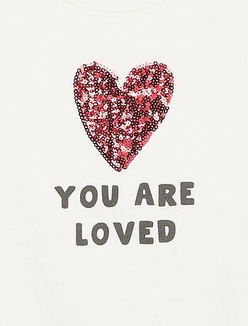 T-shirt a maniche corte con decorazione