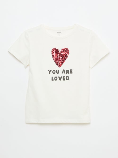 T-shirt a maniche corte con animazione - Kiabi