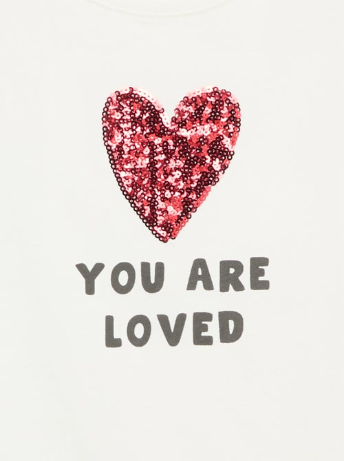 T-shirt a maniche corte con animazione - Kiabi