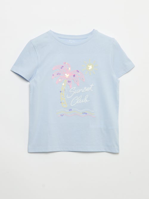 T-shirt a maniche corte con animazione - Kiabi