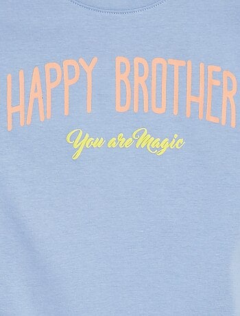 T-shirt a maniche corte con animazione Brother